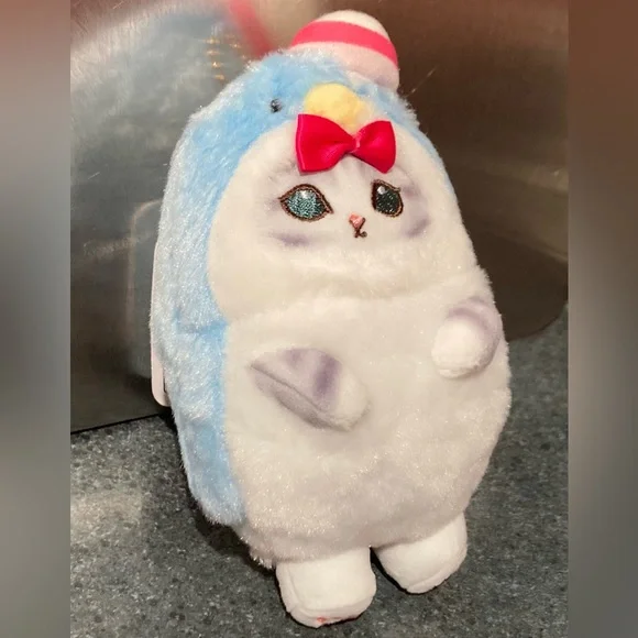 🐱🐧 15cm Japan Sanrio Mofusand Cat Cross-Dressing Penguin Tuxedo Sam Plush Doll - Picture 3 of 9